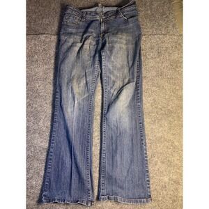 Southpole Jeans Womens Size 18 Blue Denim Stretch Casual Straight Leg Mid‎ Rise